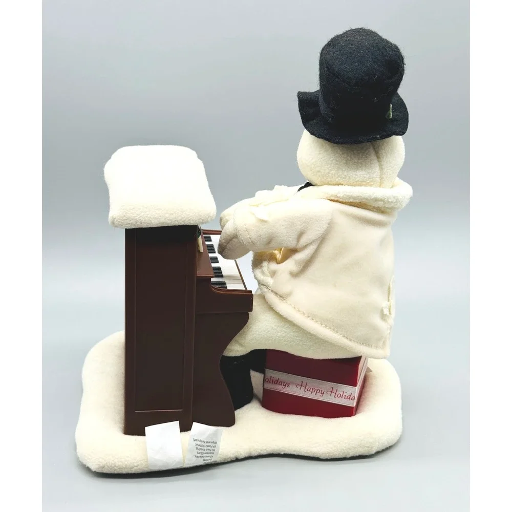 Hallmark Jingle Pals Snowman Piano Player Musical Animated Lights Christmas 2005